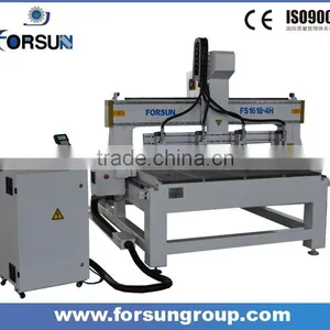 China Suppliers 4 Head Woodworking Cnc Router for Wood Door, Guitar, Furniture/ Wood Cutting Cnc Machine for Sale thumbnail-3
