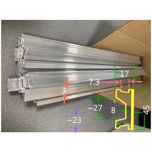 Stretcher Guide Rail Aluminium Profile thumbnail-1