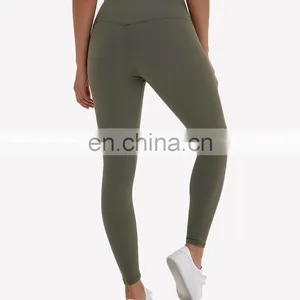 Janya Promotion Special Offer Wholesale Women Gym Wear 87% Nylon 13% Spandex Hugged Felling Women Workout Fitness Leggings Pants thumbnail-4