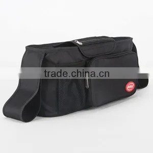 Deluxe Black Stroller Organizer/Baby Diaper Bag Stroller Organizer/Stroller Travel Carry Bag Quality Choice thumbnail-5