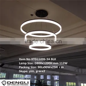 Modern Hanging Circle LED Pendant Light for Hotel Home Coffee Shop thumbnail-1