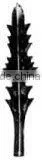 GYD-15C0021 Stamping Nephrolepis Exaltata Iron Gate Leaves Shape Decoration thumbnail-1