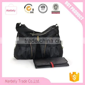 Wholesales Original Design Black Diaper Bags Mummy Baby Bag thumbnail-1
