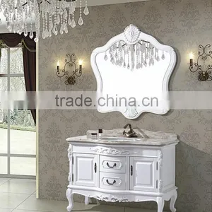 European Style Classic Bathroom Cabinet, Bathroom Corner Vanity Cabinet thumbnail-1