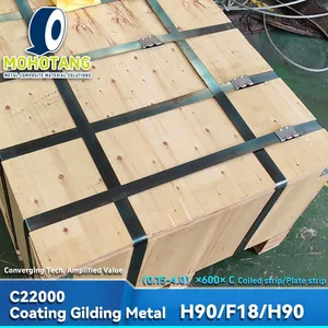 TOMBAC - STEEL - TOMBAC Cuzn10-St-Cuzn10 H90/If/H90 C22000 /If/ C22000 Coating Gilding Metal Brass 90 Clad on Both Sides thumbnail-5