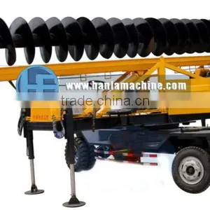 Most Popular Piling Rig ,Three-walking Ways, HF-360 Auger Water Well Drilling Rig thumbnail-1