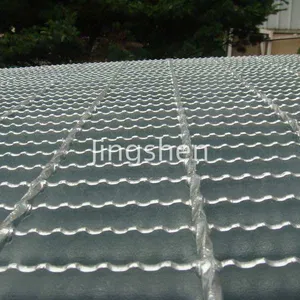Hot-dip Galvanized Steel Grating for Ground Surfaces and Trenches, Serrated Surface Grating Bars thumbnail-5