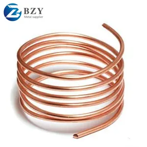 Copper Tube 0.6mm 0.8mm 1.0mm 1.2mm 99.9% Air Conditioner Pancake Coil Copper Pipe thumbnail-1