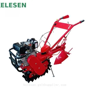 Kelesen Agriculture Hand Garden 7.5hp 180diesel Engine Rear Tine Roller Chain Power Tiller Walking Tractor for Sale Kenya thumbnail-3