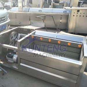 Industrial Fruit and Vegetable Purifier Carrot Ginger Potato Brush Washing Machine and Slicer Dry Palm Dates Cleaning Machine EPC thumbnail-2