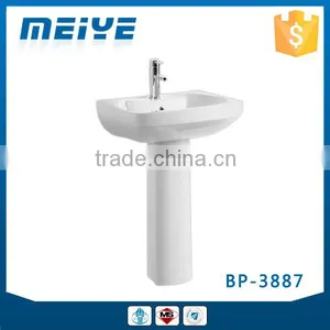 BP-3887 Modern Bathroom Design, Modern Quality Basin Pedestal, Bathroom Ceramic Hand Wash Sink Bash Bowl thumbnail-1