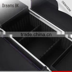 Purple Portable Cosmetic Beauty Train Box Makeup Display Case thumbnail-6