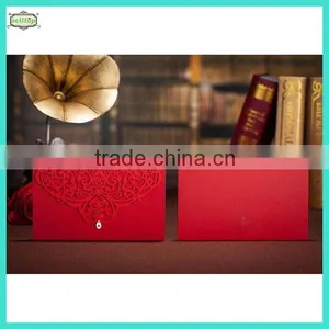 2014 High Quality Handmade Laser Cut Wedding Invitation Card thumbnail-1