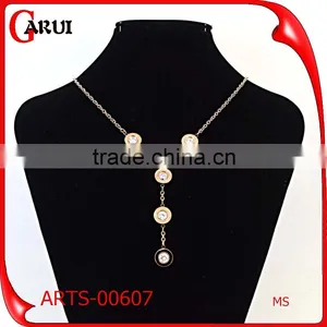 New 2016 Women Necklace Steel Jewelry Chain Metal Pendant Necklace thumbnail-1