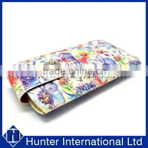 Printed Bling Butterfly Slide in Pouch For Galaxy I9600 thumbnail-5