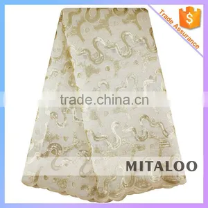 Mitaloo Wholesale Fashion Fabric Organza Lace Sequins and Handcut Fabric MOG0202 thumbnail-4
