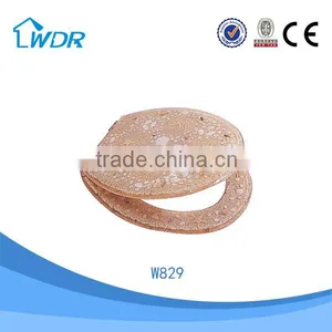 WC Auto Cleaning Decorative Resin Easy Installation Healthful Round Toilet Seat Lid thumbnail-3