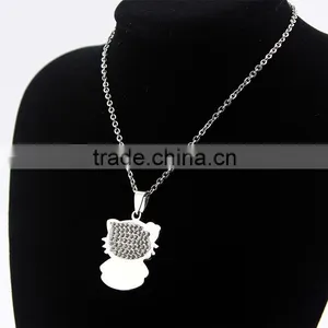 High-grade Stainless Steel Pendants Cat Necklace Cartoon Necklace Wholesale thumbnail-2