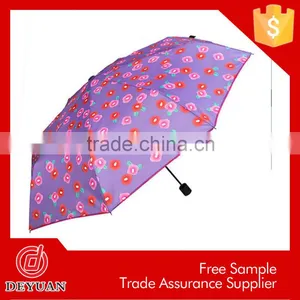 Cheap Wholesale Manual Open High Quality 3 Folding Umbrella thumbnail-5