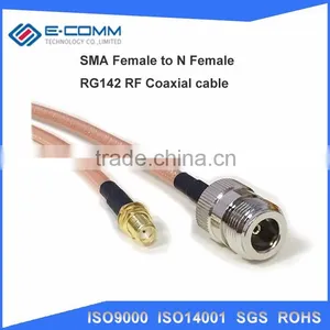 High Quality N Female to SMA Female Nut Bulkhead RG58 Jumper Pigtail Cable 50cm thumbnail-4