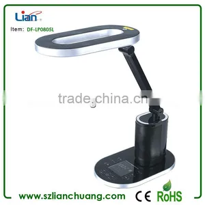 2013 Newest Unique Design Luxury LED Table Lamp With Speaker and LCD Display in Touch Control Screen thumbnail-1