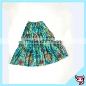 High Quality Malachite Green Lady Polyester Skirt thumbnail-1