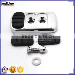 for Suzuki BJ-FP216-047 Aftermarket Chrome Brake Pedal Cover Aluminum With Non-slip Rubber Pads for Yamaha Road Star thumbnail-1