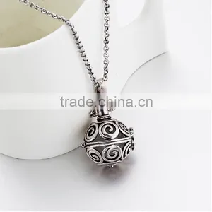 OEM Gold Ball Locket Necklace thumbnail-3
