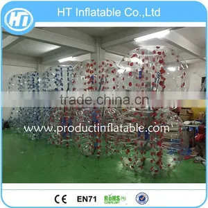 Dia 1.5m Bubble Soccer Ball in Garden,Inflatable Body Zorb,Zorbing Bumper Ball thumbnail-2