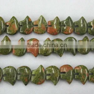 Wholesale 13x 18mm Natural Unakite Bear Beads thumbnail-1