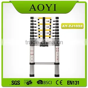 32 Foot Extension 20cm Aluminum Step Ladder AY-ZJ1032 With EN131 thumbnail-2
