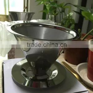Stainless Steel Coffee Filter With Pour Over Coffee Stand thumbnail-3
