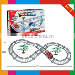 Plastic Toy B/O Railcar With Music and Light/ Railway Toy Set 6308 thumbnail-1
