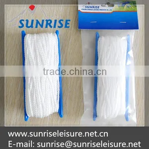 56743# 4mmx20m White Polypropylene Rope, Guyline thumbnail-1