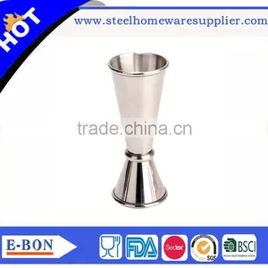 High Quality Stainless Steel Double Hemming Jigger Measuring Cup thumbnail-3