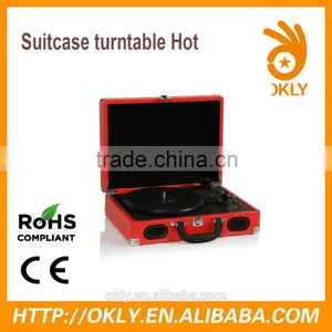Suitcase Gramophone Player With Usb 2015 thumbnail-2