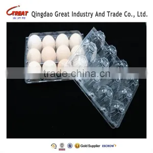 Disposable PET Plastic Eggs Tray 15 Holes thumbnail-5