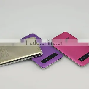 2015 4000mah Ultra Slim External Power Orange Power Bank thumbnail-1