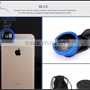 Wholesale Universal Clip-on 0.4x Super Wide Angle Phone Lens for IPhone Ipad Samsung Mobile Phone Camera Lens thumbnail-1
