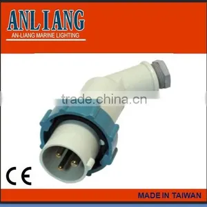 Yellow IEC 110V 2P+E Waterproof Watertight Male and Female Industrial Socket thumbnail-6