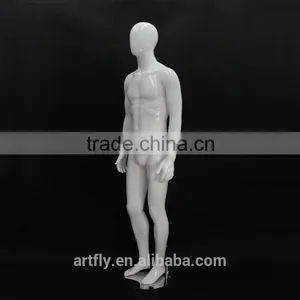 High Gloss White Unbreakable Plastic Mannequin thumbnail-3