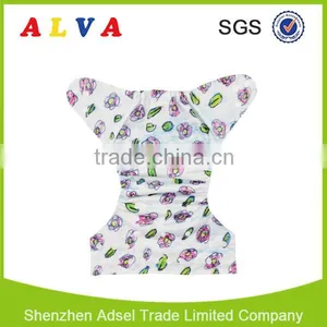 Alva Crayon Style Flowers Baby Diapers Cloth Diaper Factory in China thumbnail-3
