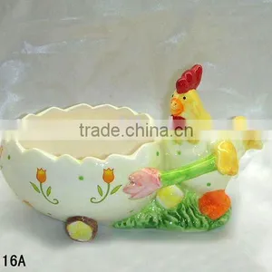Ceramic Easter Chicken Pot thumbnail-1