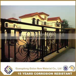 Cheap Price of Galvanized Steel Railing, Metal Balcony Railing for Sale thumbnail-1