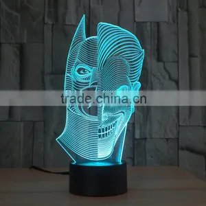 Double-faced Shape Led Night Light Lamp 3d Acrylic Illusion Table Touch Night Light for Children Kids Baby Led Lamp thumbnail-4
