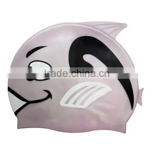 Eco-friendly Silicone Cartoon Swim Cap, Swiming Cap, Bathing Cap thumbnail-1