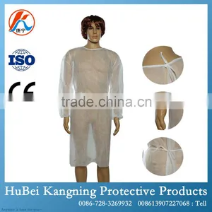 2015 Latest Custom Non Woven Disposable Hospital Robe thumbnail-2