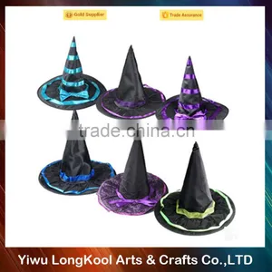 Masquerade Party Hat Velvet Spiderella Ribbon Halloween Witch Hat thumbnail-1