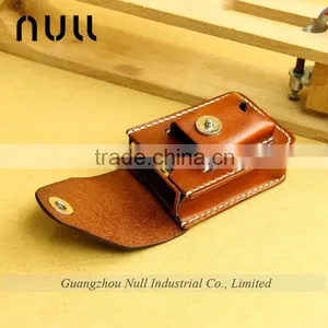 Vintage Leather Tourist Souvenir Cigarette Case With Lighter thumbnail-6