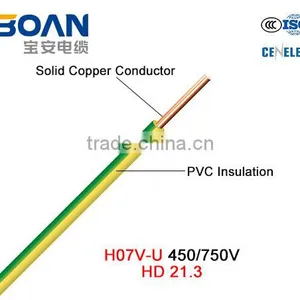H07V-U Electric Cable Wire 450/750V Sloid Cu/PVC HD 21.3 thumbnail-1